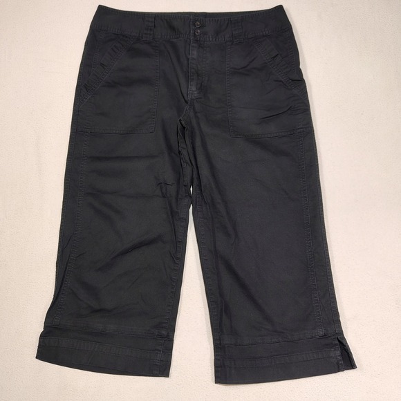 Columbia Pants - Columbia Capri Pants Womens Size 8 Black Cotton Blend Stretch Outdoor Utility